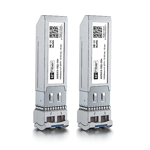 H!Fiber.com 4 Pack 10Gb SFP+ RJ45 Module, 10Gbase-T Ethernet SFP+ Copper Transceiver Support 10G/5G/2.5G/1.25G, Compatible with Cisco SFP-10G-T-S, Ubiquiti UF-RJ45-10G, UniFi, TP-Link, MikroTik, 30m|B0DN6TBR6L