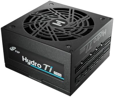 FSP Hydro Ti PRO 1000W Power Supply, 80 Plus Titanium, ATX3.1/PCIe 5.1, Full Modular, 10 Year Warranty (HTI-1000M-GEN5)|B0D467S15T