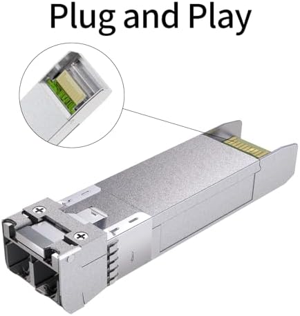 4Pack 10G SFP+ LC Module, 10GBase-SR Multi-Mode Ethernet Transceiver, 850nm MMF up to 400m – Compatible with Cisco, Meraki, Ubiquiti, Mikrotik, Netgear, HPE, TP-Link, Aruba and More|B0D4DGXCGN
