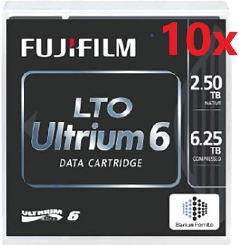 Fuji LTO Ultrium 6 Tape Cartridge 10 Pack|B089D63JVY