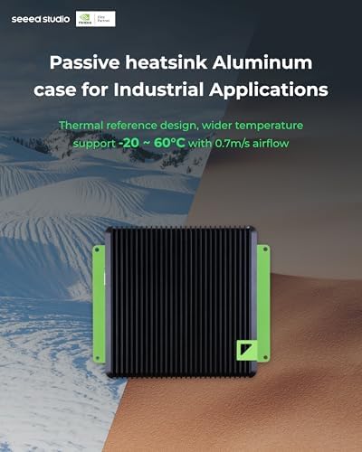 seeed studio NVIDIA Jetson Orin NX 16GB Edge AI Device - reComputer J4012, 4xUSB 3.2, M.2 Key E & Key M Slot, Pre-Installed Jetpack System with NVIDIA Jetpack on 128GB NVMe SSD|B0C88V4CB7