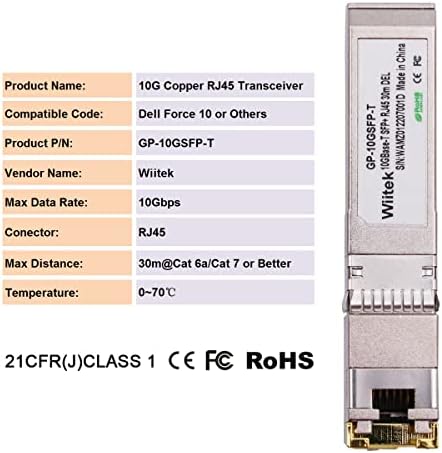 10G SFP+ to RJ45 Copper Modules, 1.25G/2.5G/5G/10GBase-T Ethernet to SFP+ Transceiver Compatible for HPE Blade System 813874-B21 HPE ProCurve & HPE Aruba(Cat 6a/7 or Better, 30-Meter)|B0B3F2JMS2