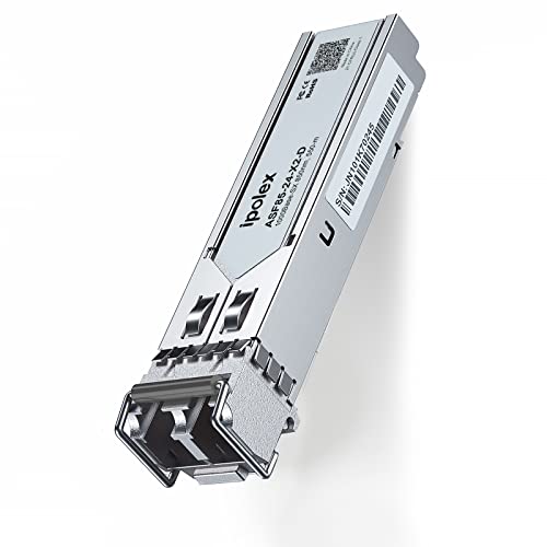 ipolex 1000Base-LX/LH SFP Transceiver, 1.25G SFP LC Fiber Module, Gigabit Single Mode Mini GBIC, 1310nm SMF, up to 20km, for Cisco GLC-LH-SMD, Ubiquiti UF-SM-1G, Meraki, TP-Link TL-SM311LS and More|B01EN33VN2