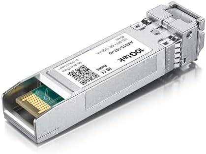 10GTEK 10GBase-SR SFP+ LC Transceiver, 10G 850nm Multimode SFP Module, up to 300 Meters, for Cisco SFP-10G-SR, Meraki MA-SFP-10GB-SR, Ubiquiti UniFi UF-MM-10G, Fortinet, TP-Link and More, Pack of 2|B08BP55663