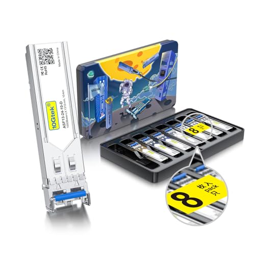 10Gtek 𝟭𝟬/𝟭𝟬𝟬/𝟭𝟬𝟬𝟬𝗕𝗮𝘀𝗲-𝗧 𝗖𝗼𝗽𝗽𝗲𝗿 𝗦𝗙𝗣, Auto-Negotiation SFP to RJ45 Mini-GBIC Transceiver or Cisco GLC-T(10/100/1000)/SFP-GE-T(10/100/1000) Pack of 2|B09NNMP934