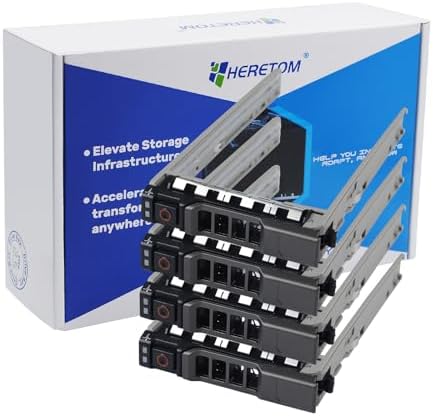 2 Pack Hard Drive Tray Caddy 8FKXC 08FKXC SSD Mount 2.5" HDD Holder with Mounting Screws Hard Drive Bracket Compatible for Dell PowerEdge R610 R620 R710 T710 R720 R815 R820 R630 T630 R730|B0CBTVKN7T