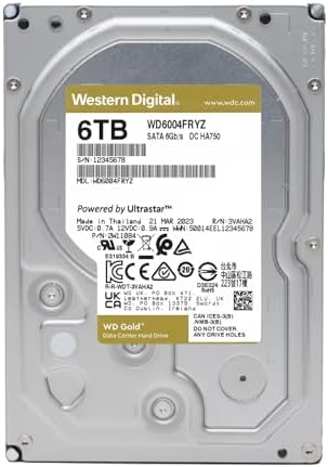 Western Digital 16TB WD Gold Enterprise Class Internal Hard Drive - 7200 RPM Class, SATA 6 Gb/s, 512 MB Cache, 3.5" - WD161KRYZ|B089S33PR3