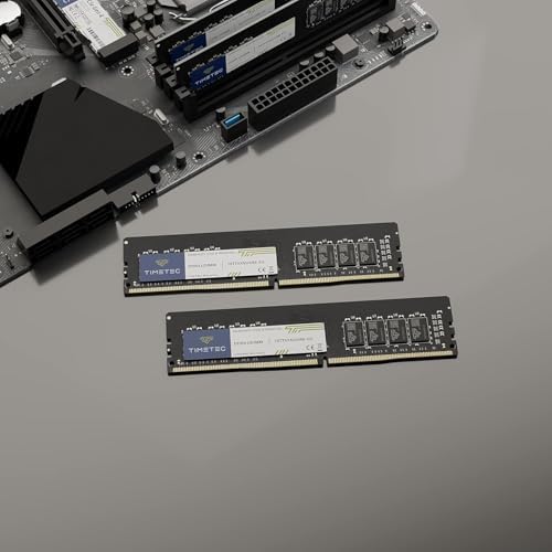 Timetec Premium 32GB KIT(2x16GB) DDR4 2666MHz PC4-21300 Non-ECC Unbuffered 1.2V CL19 2Rx8288 Pin UDIMM Desktop Memory RAM(32GB KIT(2x16GB))|B0FXFMJVBK