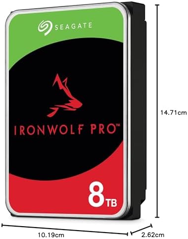 Seagate IronWolf 8TB NAS Internal Hard Drive HDD – 3.5 Inch SATA 6Gb/s 7200 RPM 256MB Cache for RAID Network Attached Storage – Frustration Free Packaging (ST8000VNZ04/N004