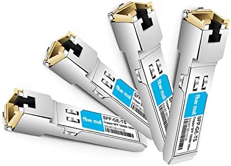 SFP to RJ45 for Dell Force10 GP-SFP2-1T Dell SFP-1G-T 310-7225 407-BBOS 1000BASE-T Mini GBIC SFP Copper RJ-45 100m Transceiver Module|B0899P9J5L