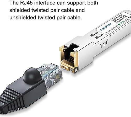QSFPTEK 4Packs 10GBASE-LR Transceiver, 10G SFP+ Patch Module, 1310nm, 10km, DDM LC, 10Gbe Ethernet Mini-GBIC for Cisco SFP-10G-LR, Ubiquiti UF-SM-10G, Mikrotik, Netgear, Qnap NAS, D-Link|B08P4MFPD5