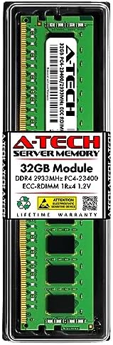 A-Tech 64GB Kit (2x32GB) DDR4 2666MHz PC4-21300 ECC RDIMM 2Rx4 Dual Rank 1.2V ECC Registered DIMM 288-Pin Server & Workstation RAM Memory Upgrade Modules (A-Tech Enterprise Series)|B0BPN48JTW