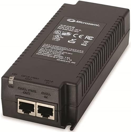 Microsemi 1 port, 60W, IEEE 802.3bt-compliant indoor PoE midspan|B08G1XV1XC