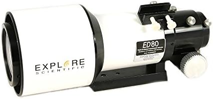 Explore Scientific ED80 Essential Series Air-Spaced Apochromatic 80mm Triplet Refractor Telescope for Astrophotography Astronomy|B00KI0C1C2
