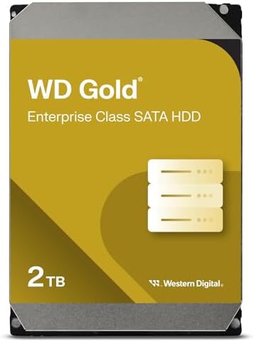 Western Digital 24TB WD Gold Enterprise Class SATA Internal Hard Drive HDD - 7200 RPM, SATA 6 Gb/s, 512 MB Cache, 3.5" - WD242KRYZ|B0DMB8BV8V