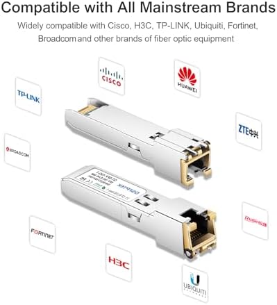 10G LR SFP+ Module, 10GBASE-LR Gigabit Ethernet Optic Transceiver, 10GbE Network MINI GBIC, SMF 1310nm 10km DDM LC Single-Mode for Cisco SFP-10G-LR, Mikrotik S-31DLC20D and Other Open Switch|B07QXP6YW5