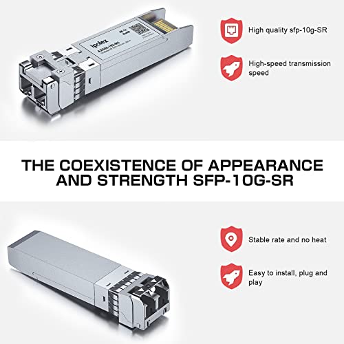 ipolex 1000Base-LX/LH SFP Transceiver, 1.25G SFP LC Fiber Module, Gigabit Single Mode Mini GBIC, 1310nm SMF, up to 20km, for Cisco GLC-LH-SMD, Ubiquiti UF-SM-1G, Meraki, TP-Link TL-SM311LS and More|B01EN33VN2