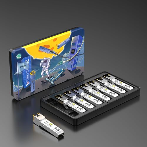10Gtek 𝟭𝟬/𝟭𝟬𝟬/𝟭𝟬𝟬𝟬𝗕𝗮𝘀𝗲-𝗧 𝗖𝗼𝗽𝗽𝗲𝗿 𝗦𝗙𝗣, Auto-Negotiation SFP to RJ45 Mini-GBIC Transceiver or Cisco GLC-T(10/100/1000)/SFP-GE-T(10/100/1000) Pack of 2|B09NNMP934