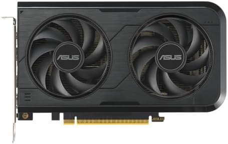 ASUS Dual NVIDIA GeForce RTX 3050 6GB OC Edition Gaming Graphics Card - PCIe 4.0, 6GB GDDR6 Memory, HDMI 2.1, DisplayPort 1.4a, 2-Slot Design, Axial-tech Fan Design, 0dB Technology, Steel Bracket|B0CVCG2VPK