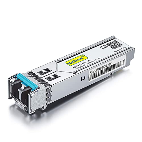 10GTEK 1.25G SFP-T, 1000BASE-T Copper SFP, SFP to RJ45 SFP Module Transceiver for Cisco SFP-GE-T, Meraki, Fortinet, Ubiquiti UniFi UF-RJ45-1G, D-Link, Supermicro, Netgear, TP-Link and More|B00U77IJ2M