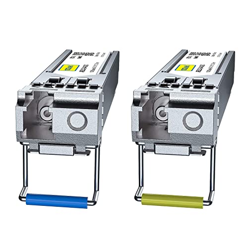 10Gtek 1.25G SFP 1000Base-SX Multimode LC Fiber Transceiver, 850nm MMF, 550m, for Cisco GLC-SX-MMD/SFP-GE-S, Meraki MA-SFP-1GB-SX, Fortinet, Ubiquiti UniFi UF-MM-1G, Mikrotik, TP-Link, Pack of 2|B08BP3JDBV