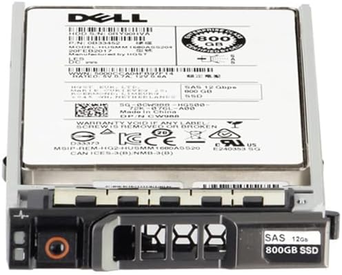 Dell 800GB 12Gbps SAS WI MLC 2.5 SSD 1680ASS204 (CW988) (Renewed)|B07JL8QFB7