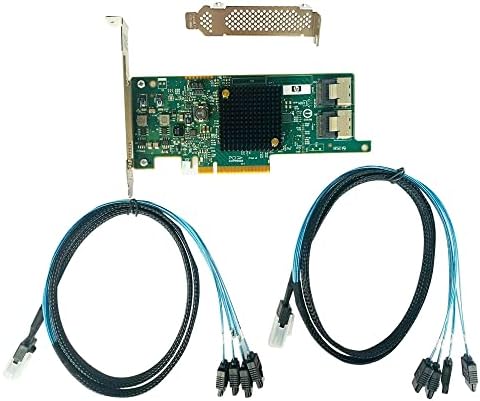 SAS HBA Card Compatible with LSI 9205-8i IT Mode PCIe SATA Expansion Card, 8-Port 6Gbps PCIe 3.0, SAS Expander Support, HBA Controller with 2x SFF-8087 to 4x SATA Cables for ZFS TrueNAS unRAID Proxmox|B0BVPY8938