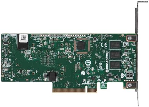 Broadcom MegaRAID 9560-8i - Contrôleur de stockage (RAID) - 8 Canal - SATA 6Gb/s/SAS 12Gb/s/PCIe 4.0 (NVMe) - RAID 0, 1, 5, 6, 10, 50, JBOD, 60 - PCIe 4.0 x8|B08B51T8YJ