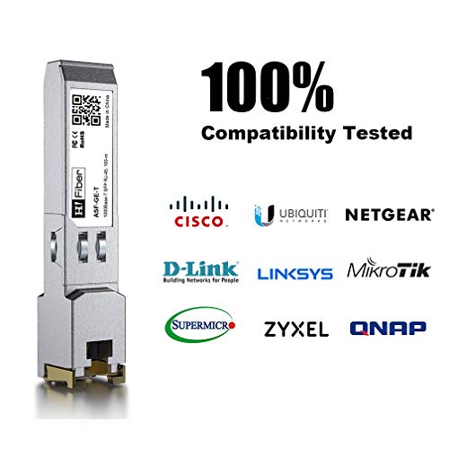 H!Fiber 1.25G Single Mode SFP LC Module, 1000Base-LX/LH Fiber Transceiver for Cisco GLC-LH-SMD, Meraki, Ubiquit UniFi, TP-Link, Fortinet, Intel, Netgear, Mikrotik and More (SMF,1310nm,20km,DDM) 2 Pack|B07B4B33N6