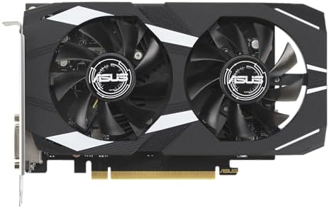 ASUS Dual NVIDIA GeForce RTX 3050 6GB OC Edition Gaming Graphics Card - PCIe 4.0, 6GB GDDR6 Memory, HDMI 2.1, DisplayPort 1.4a, 2-Slot Design, Axial-tech Fan Design, 0dB Technology, Steel Bracket|B0CVCG2VPK