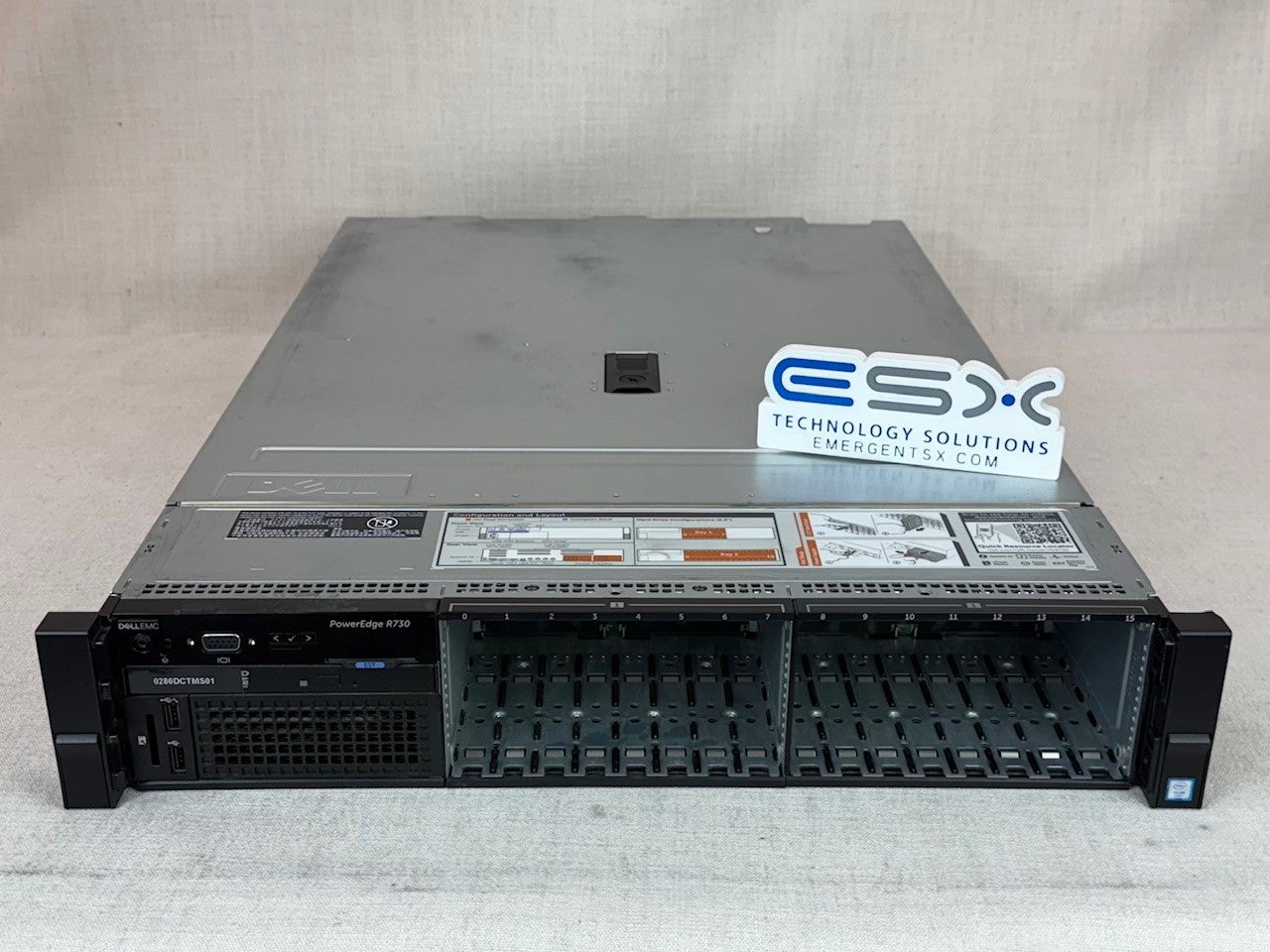 Dell PowerEdge R730 16x 2.5” Server– 2x 14C E5-2680v4 2.4GHz, 32GB RAM PERC H730