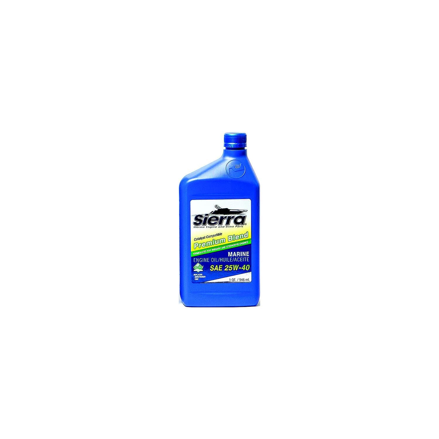 Sierra 18-9400CAT-2 4-Cycle Stern Drive Engine Oil, 25W40 FCW, Qt.