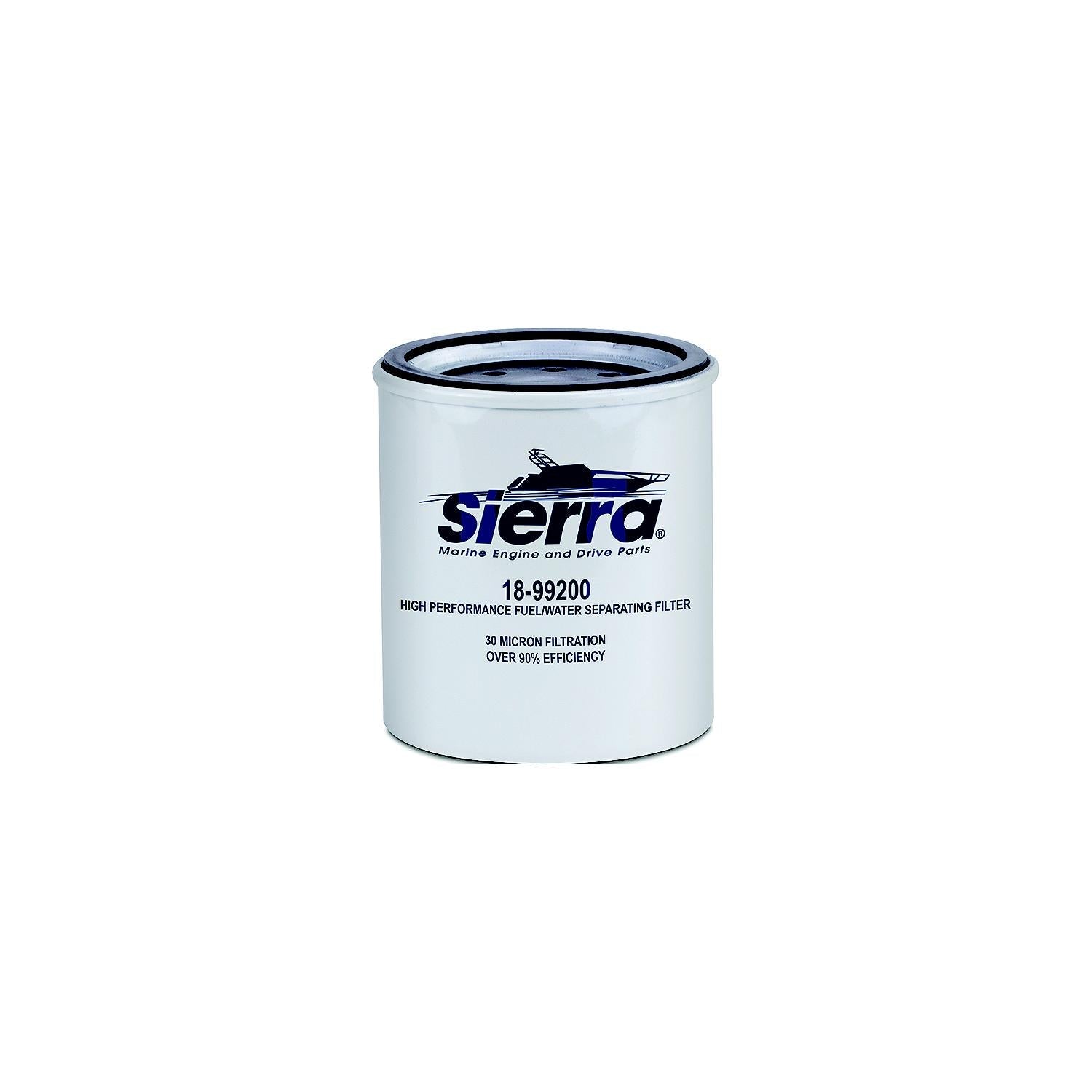 Sierra 18-99200 Repalcement Racor Spin-On Fuel Water Separator Filter for Above, Deck Use, 30 Micron
