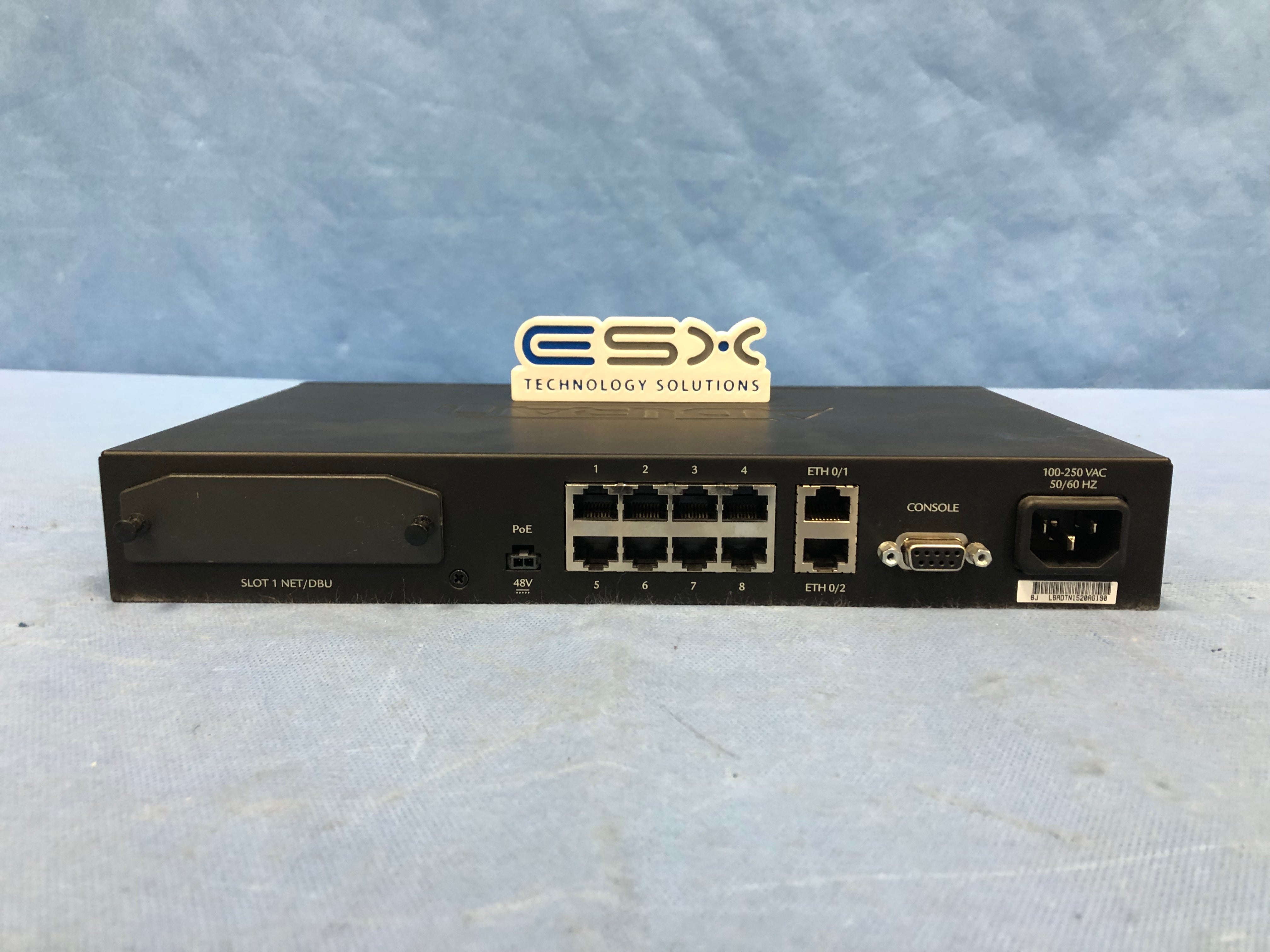Adtran 1200821E1 NetVanta 3448 8 Port Multi Service Router No Rack Ears