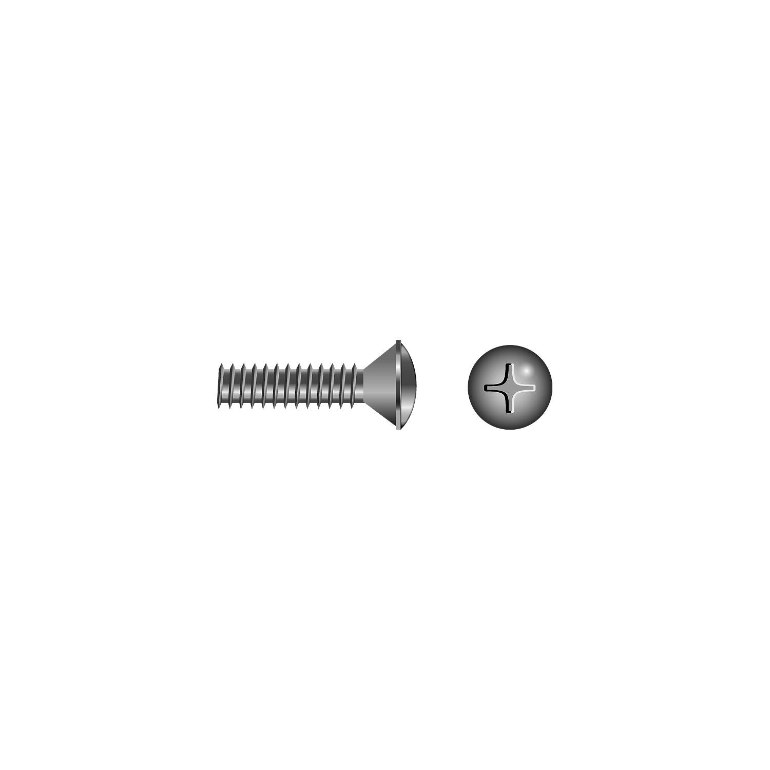 Seachoice SC5372 Phillips Machine Screw Oval Head, 5/16"-18 x 5"