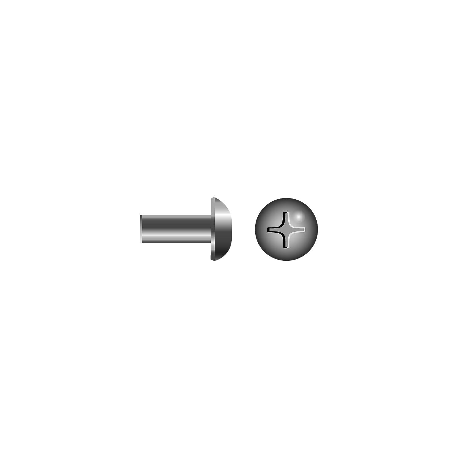 Seachoice SC3551 18-8 SS Phillips Barrel Nuts w/ Truss Head, 3/8-16 X 3/4 In., Pack of 25