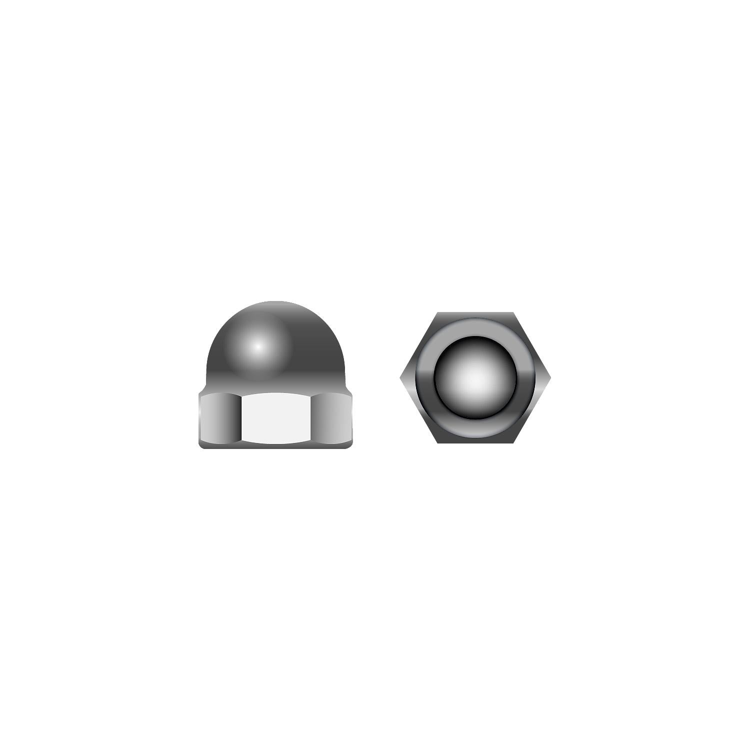 Seachoice MP1357SC Stainless Steel Cap Nut