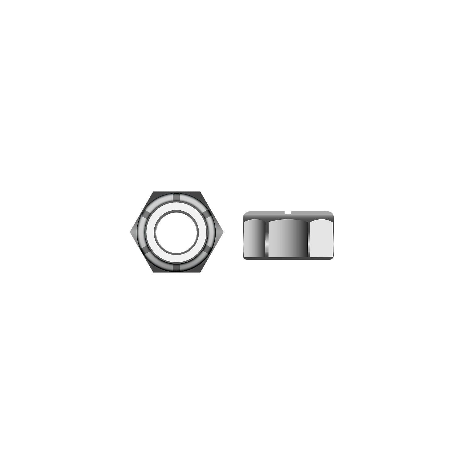 Seachoice SC1345 Nylon Insert Locknut Stainless 5/16-24