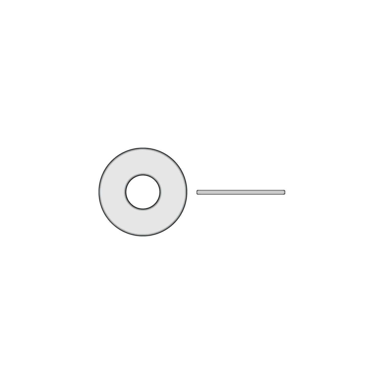 Seachoice MP2974SC Nylon Flat Washer, #8