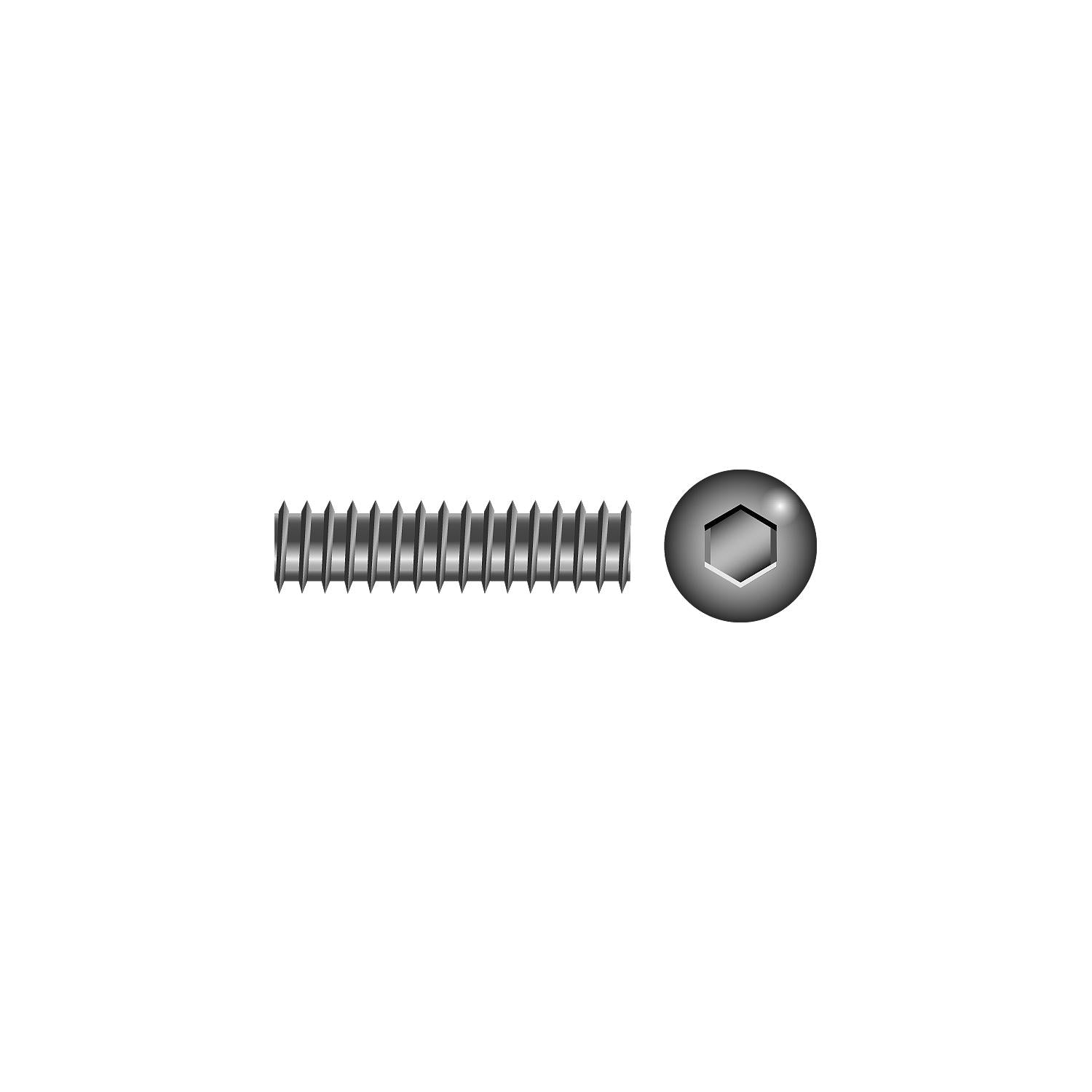 Seachoice SC1478 Socket Set Screw 1/4"-28 x 3/16
