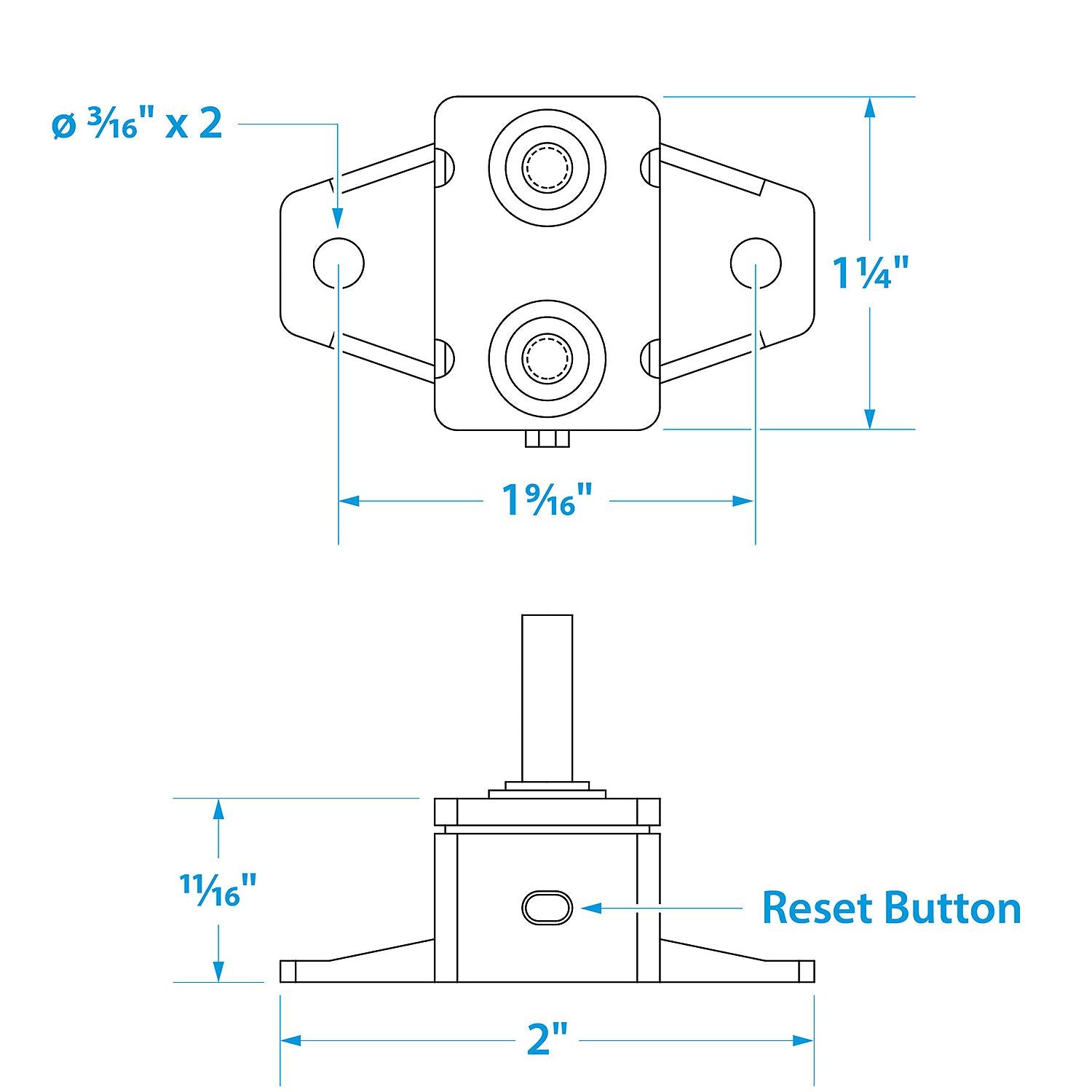 Seachoice 50-13061 Manual Circuit Breaker