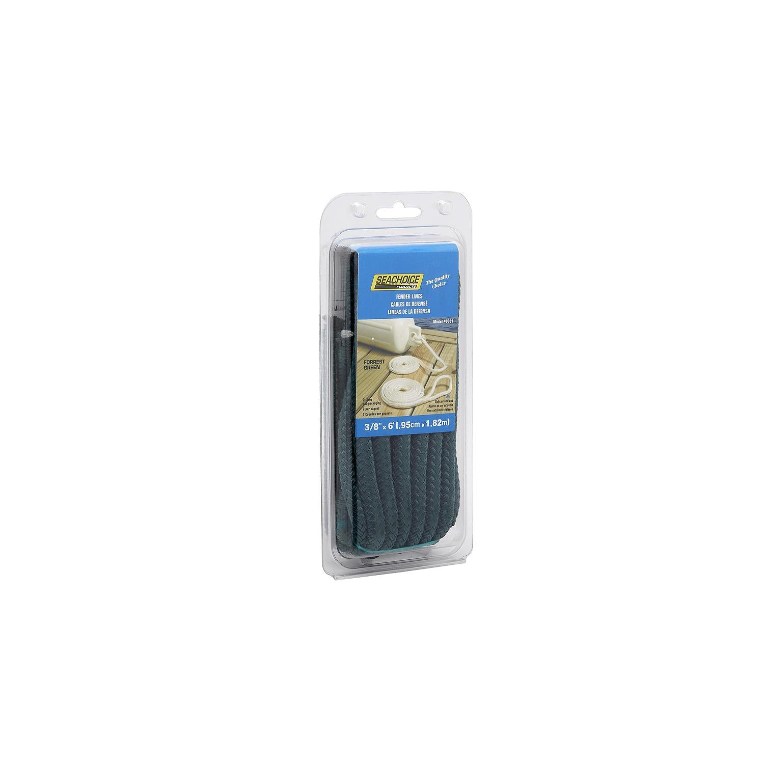 Seachoice Double Braided Nylon Fender Line (2 Per Pack)