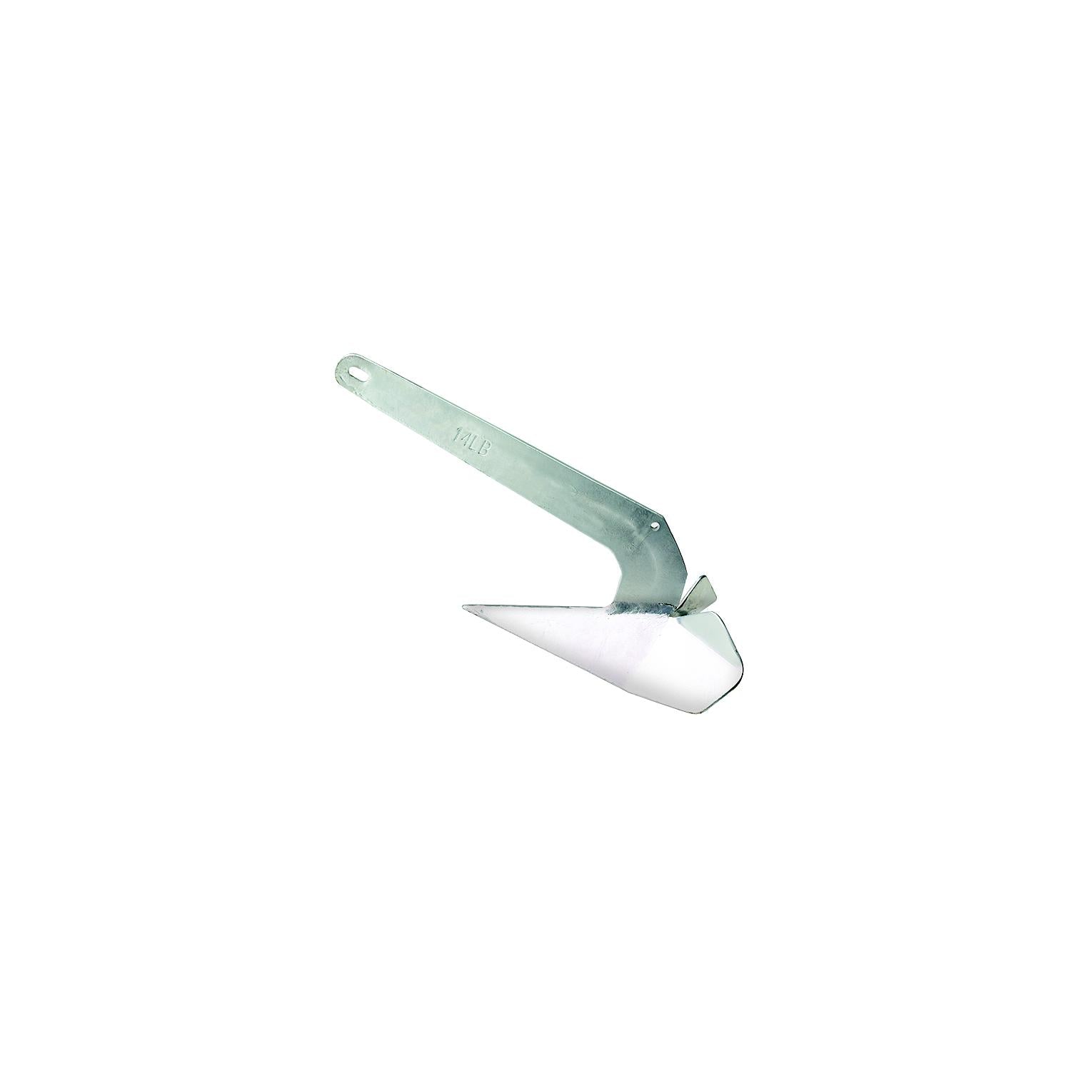 Seachoice 41540 Hot Dipped Galvanized Plow Anchor, 14 lbs.