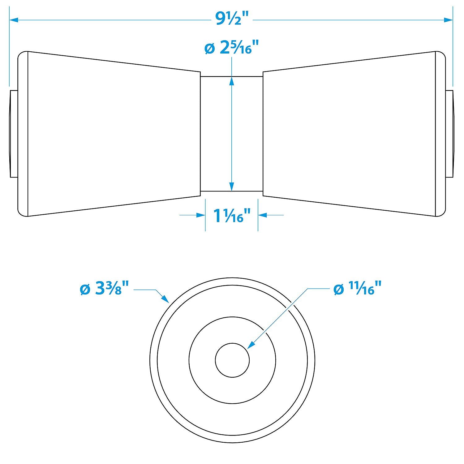 Seachoice Heavy Duty Keel Roller - 5/8" ID (Bulk)