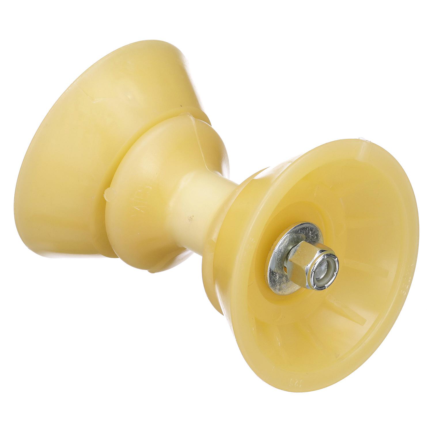 Seachoice 56590 Non-Marking TP Yellow Rubber Bow Roller With Bells 1/2" ID