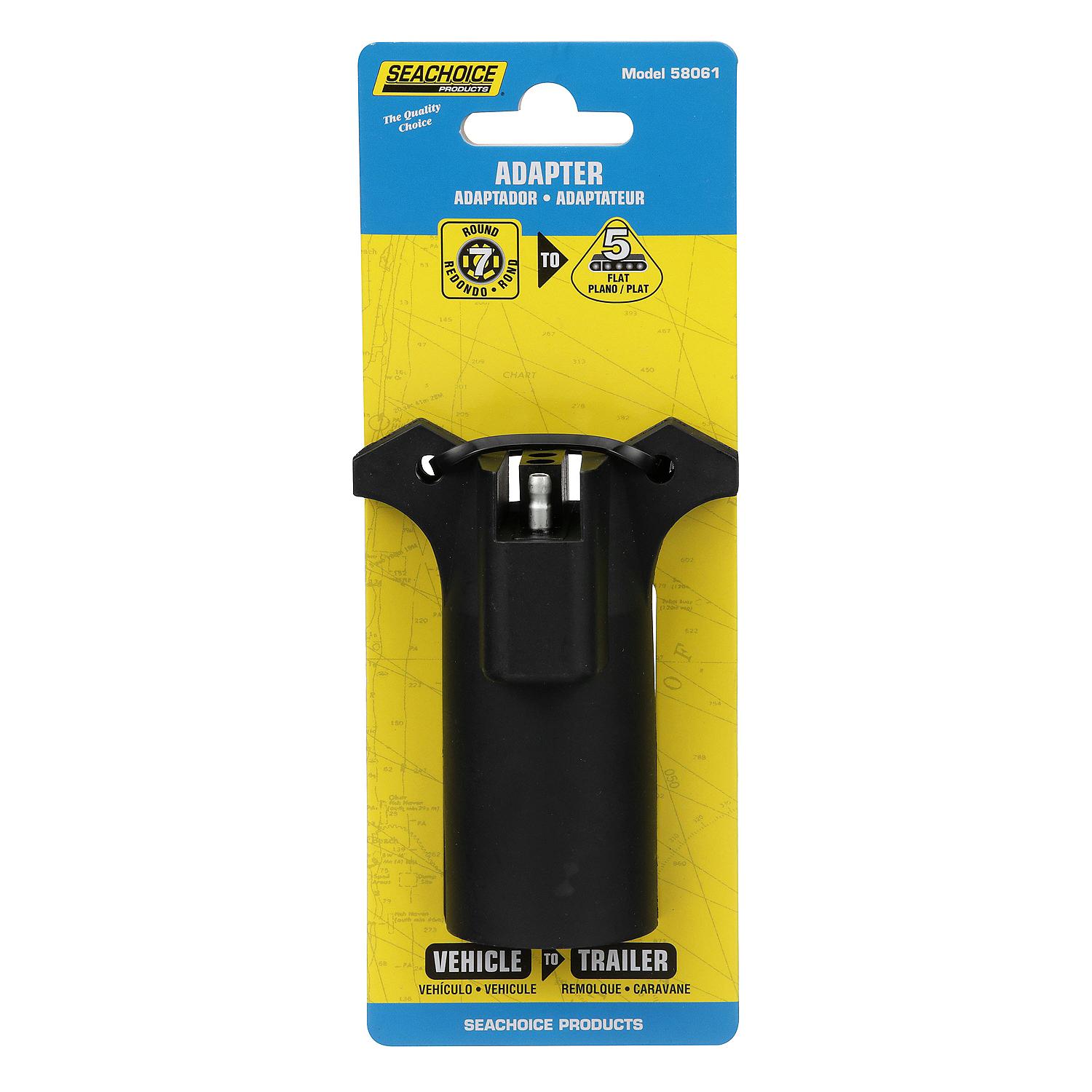 Seachoice 58061 7-Way RV Style to 5-Flat