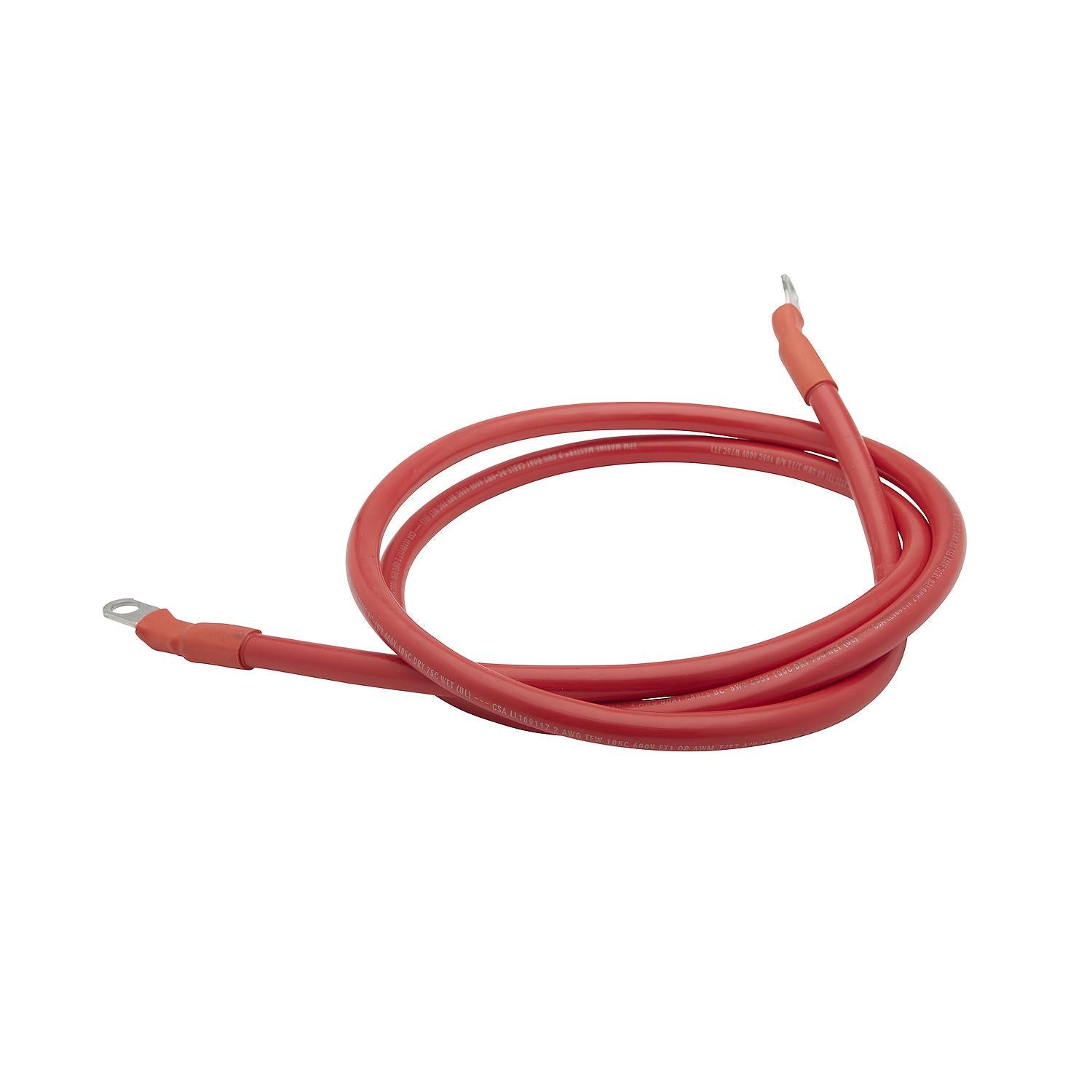 Seachoice 63014 Tinned Copper Battery Assembly, 2 AWG, Red, 6'
