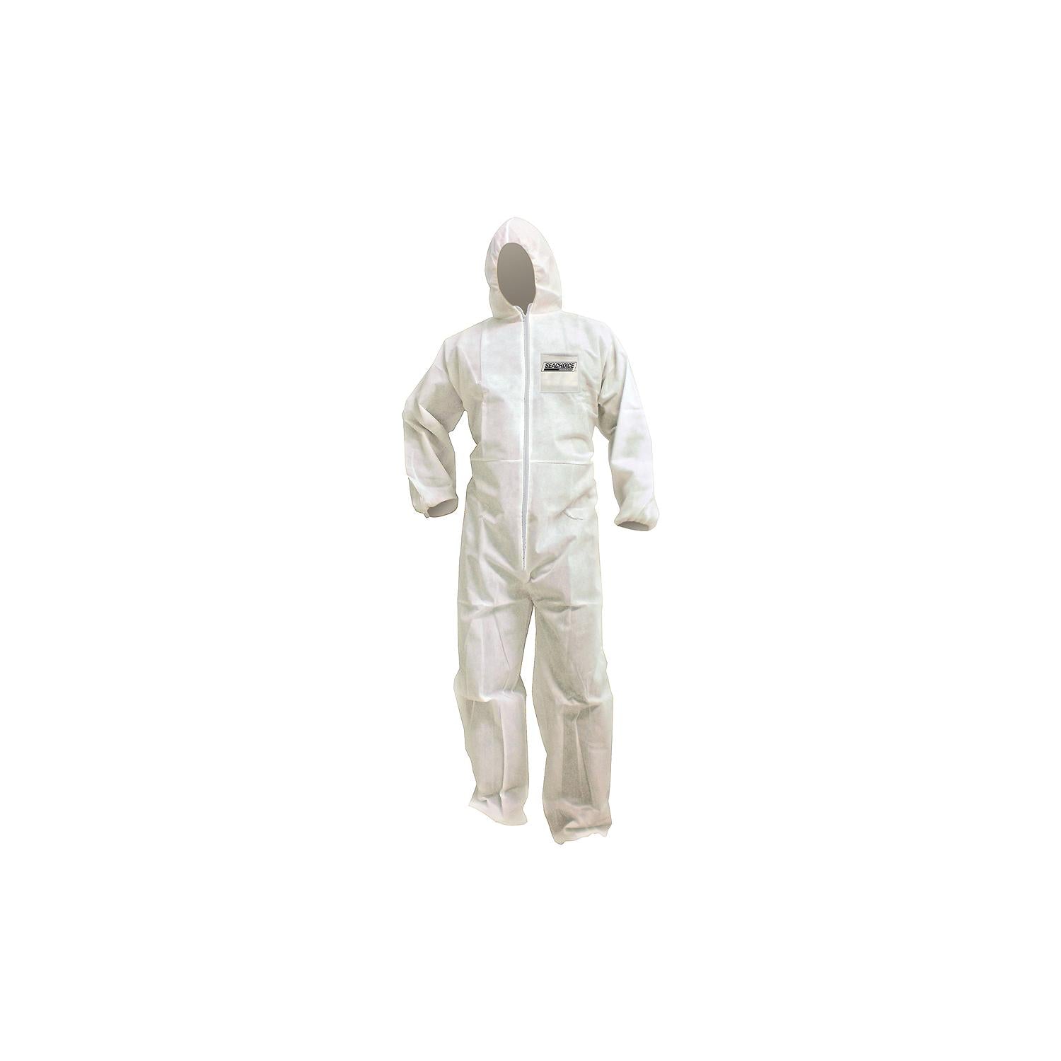 Seachoice 93151 SMS Breathable Disposable Paint Suit With Hood