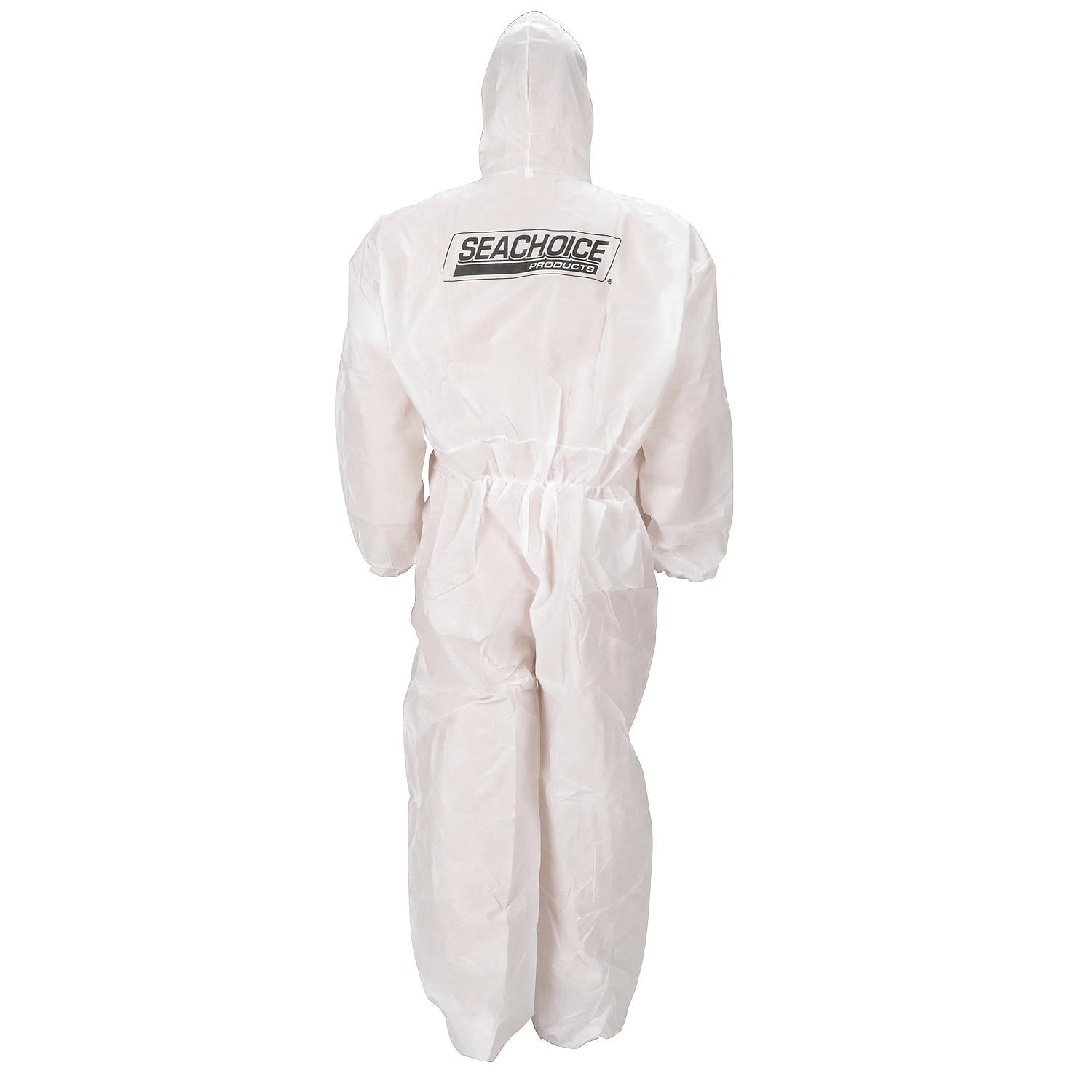 Seachoice 93141 SMS Breathable Disposable Paint Suit With Hood