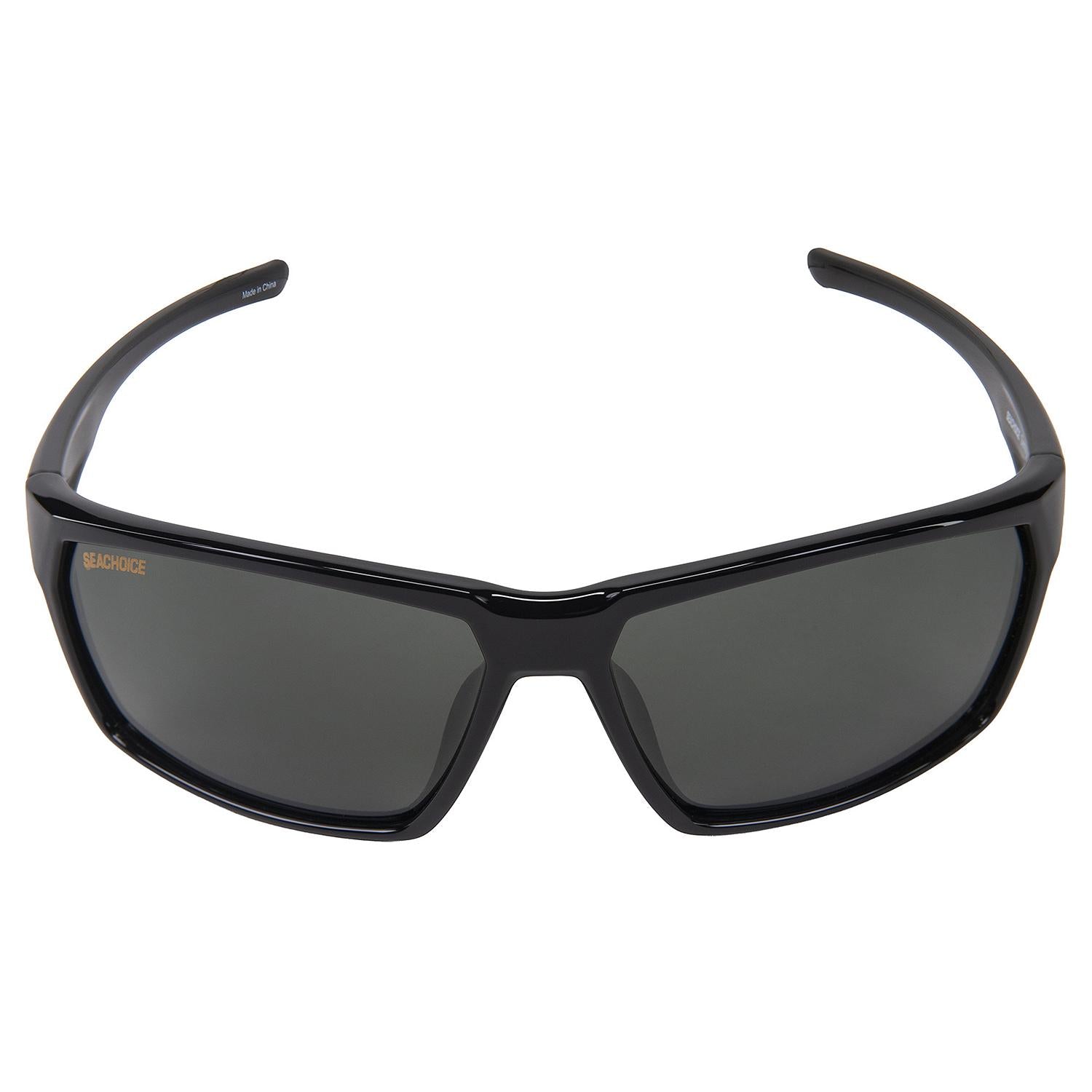 Seachoice YPA84038007000 98812 "Sentry" Polarized Sunglasses, Frame: Shiny Black, Lens: Grey